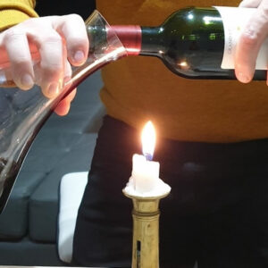A quoi sert la bougie lors de la décantation?