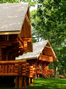 Un village en rondins de bois à moins de 50 km de Paris