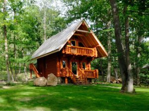 Un village en rondins de bois à moins de 50 km de Paris