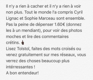 Sophie Marceau officialise avec Cyril Lignac et tacle la presse people