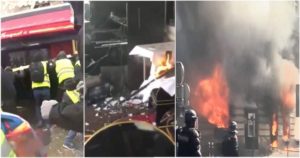 «Gilets jaunes»: Le Fouquet's incendié après avoir été saccagé